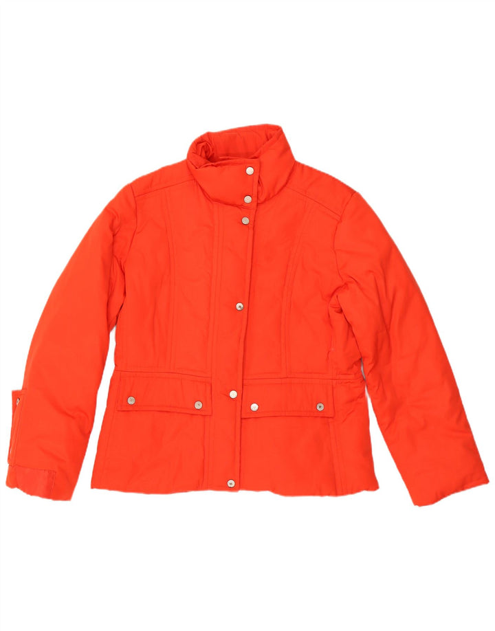 Jachetă căptușită pentru femei TOMMY HILFIGER UK 14 Poliester portocaliu mare