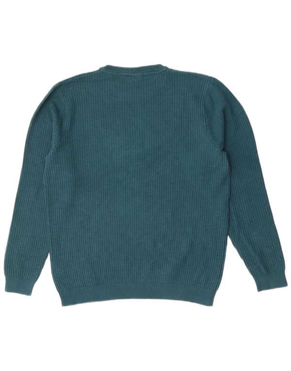 Pulover Fila pentru bărbați cu gât roșu, XL, bumbac, albastru