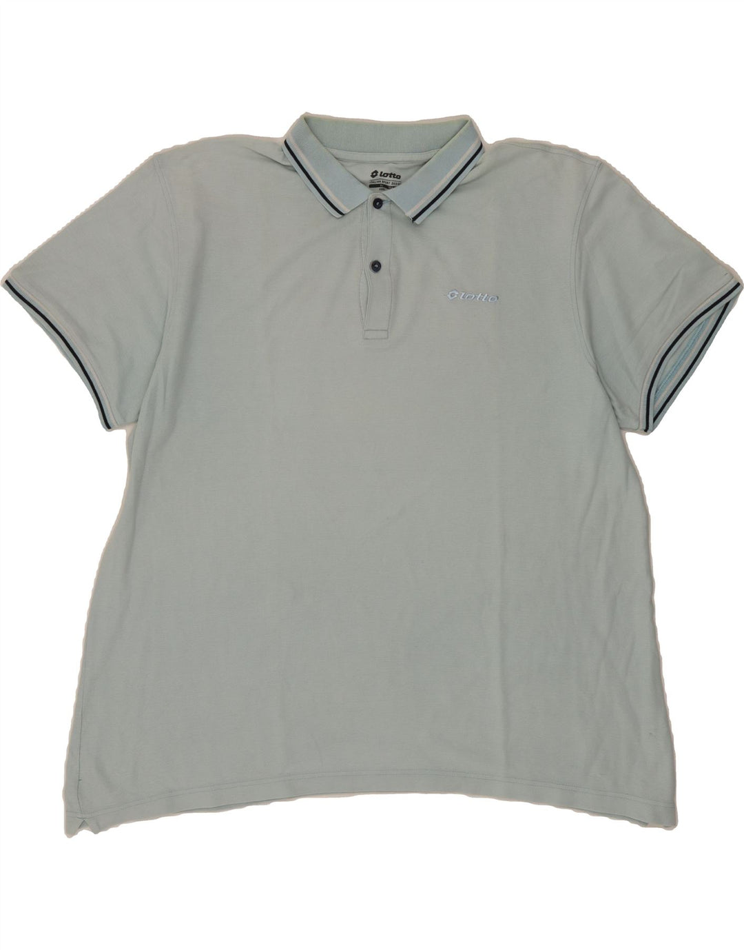LOTTO Mens Polo Shirt 3XL Blue Vintage Lotto and Second-Hand Lotto from Messina Hembry 