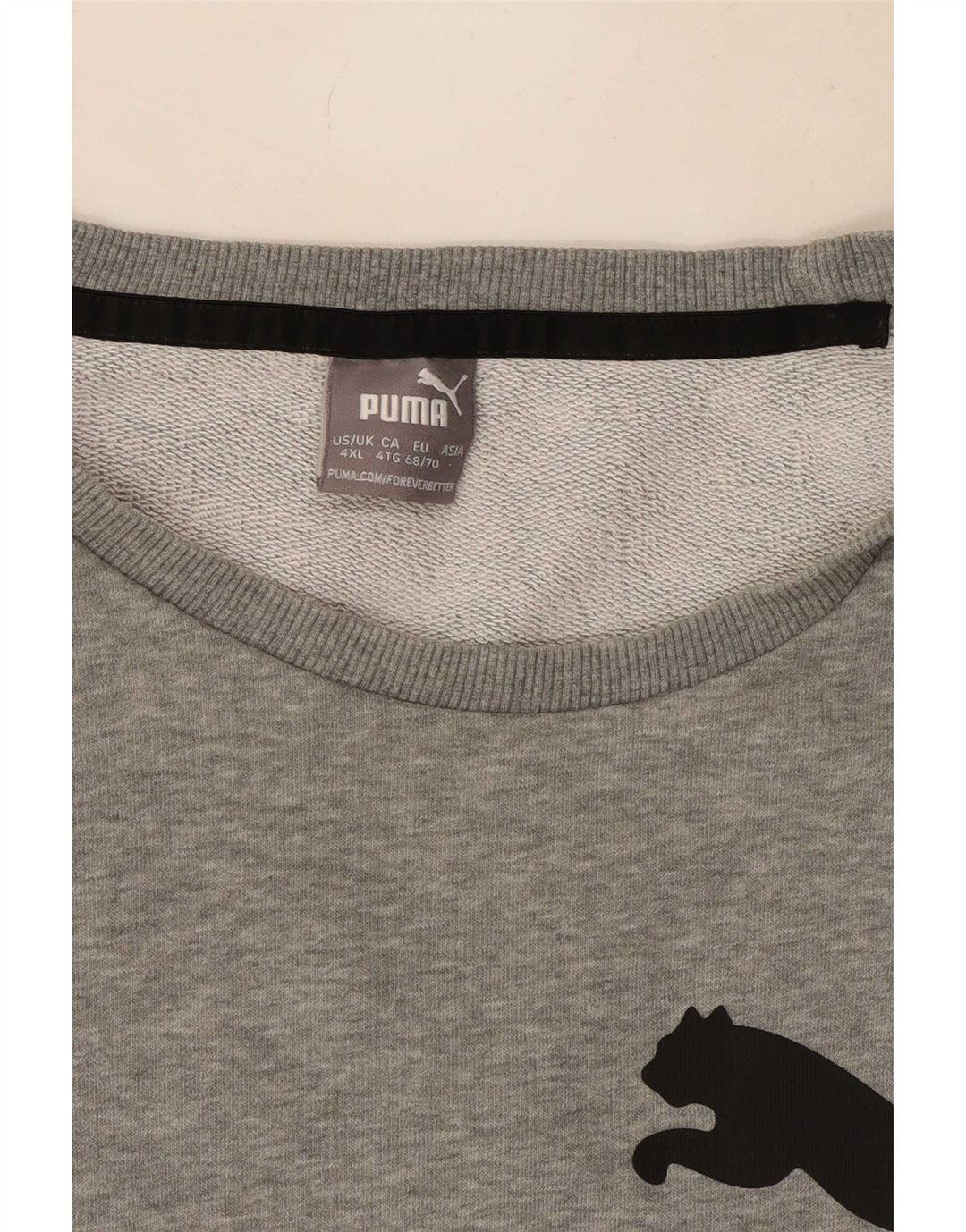 Pulover grafic pentru bărbați Puma, 4XL, bumbac cu pete gri