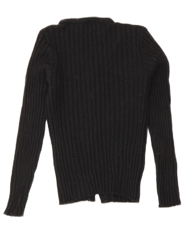 Pulover cardigan crop pentru femei Roccobarocco IT 42 Medium Black