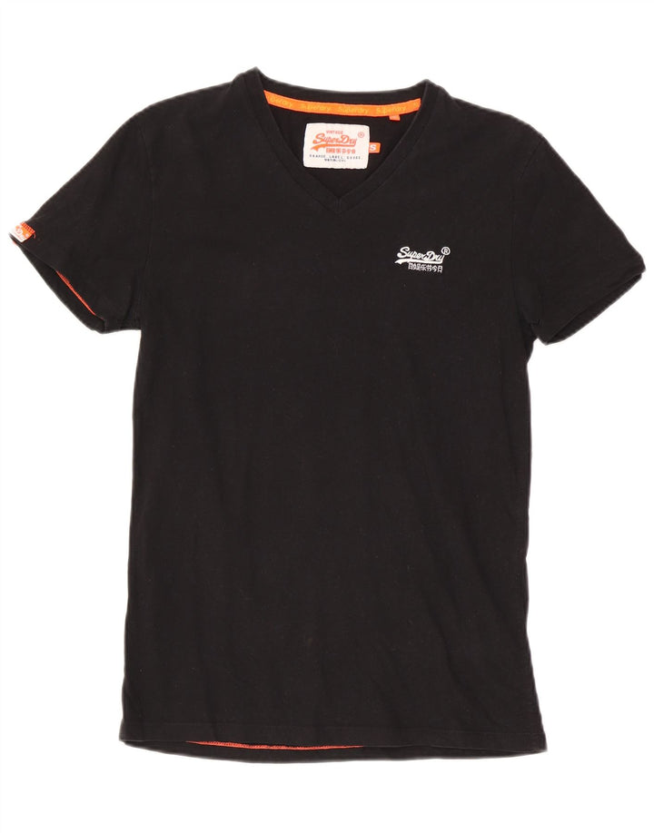 Tricou Superdry pentru bărbați Top mic, negru, bumbac
