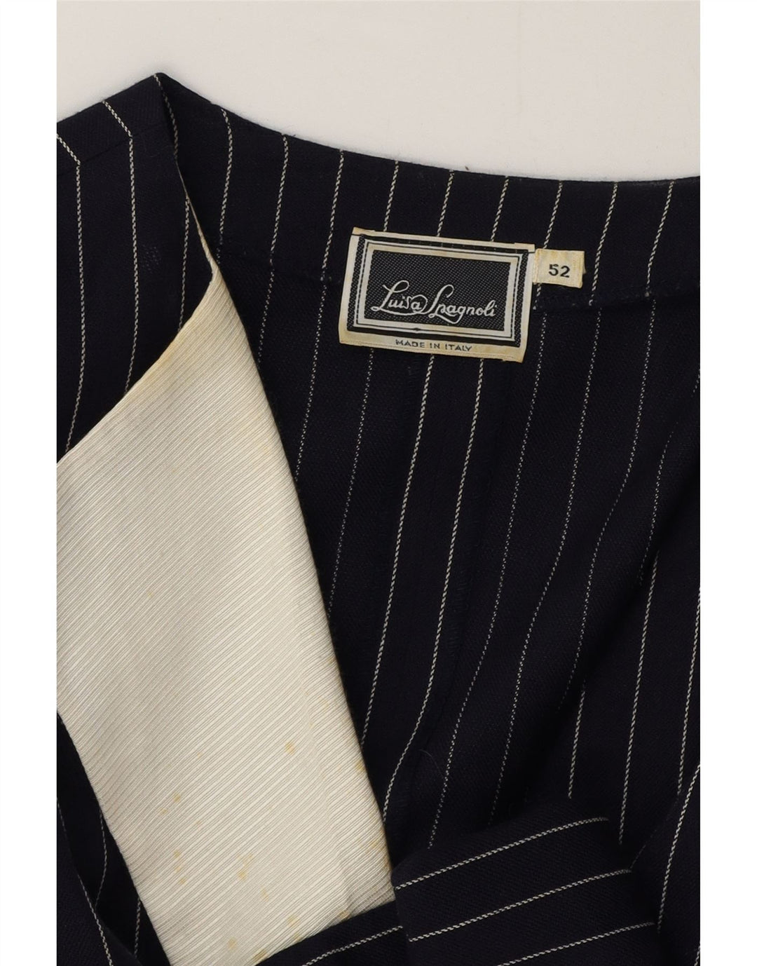 Sacou blazer pentru femei Luisa Spagnoli IT 52 2XL bleumarin cu dungi