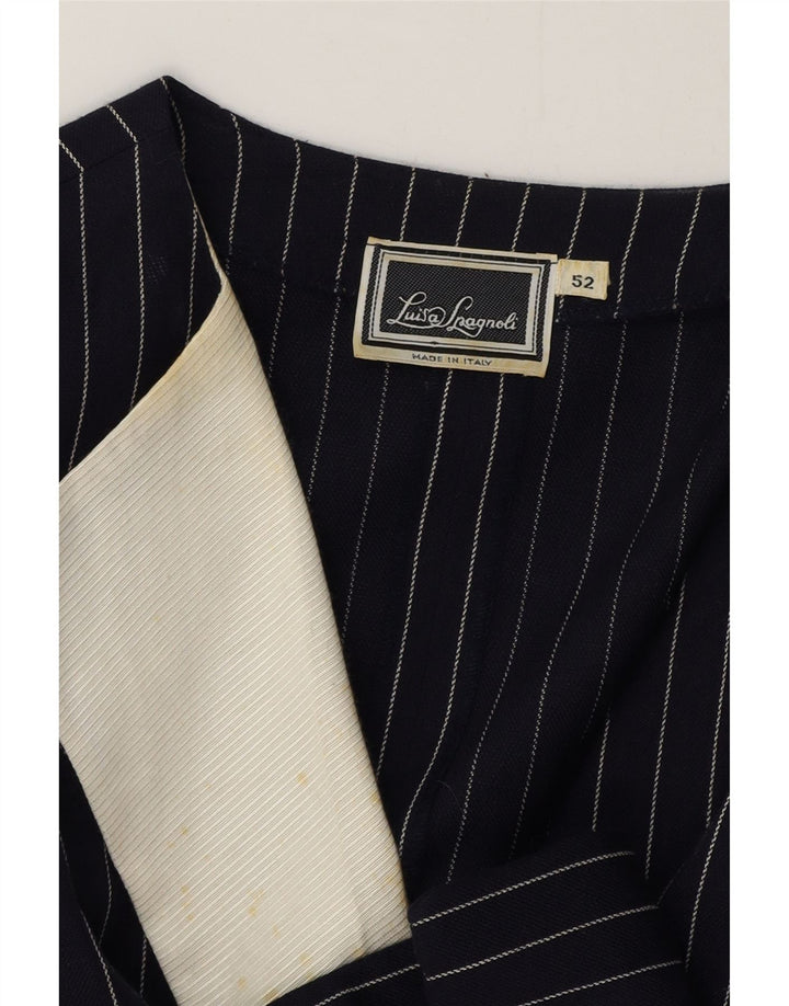 Sacou blazer pentru femei Luisa Spagnoli IT 52 2XL bleumarin cu dungi