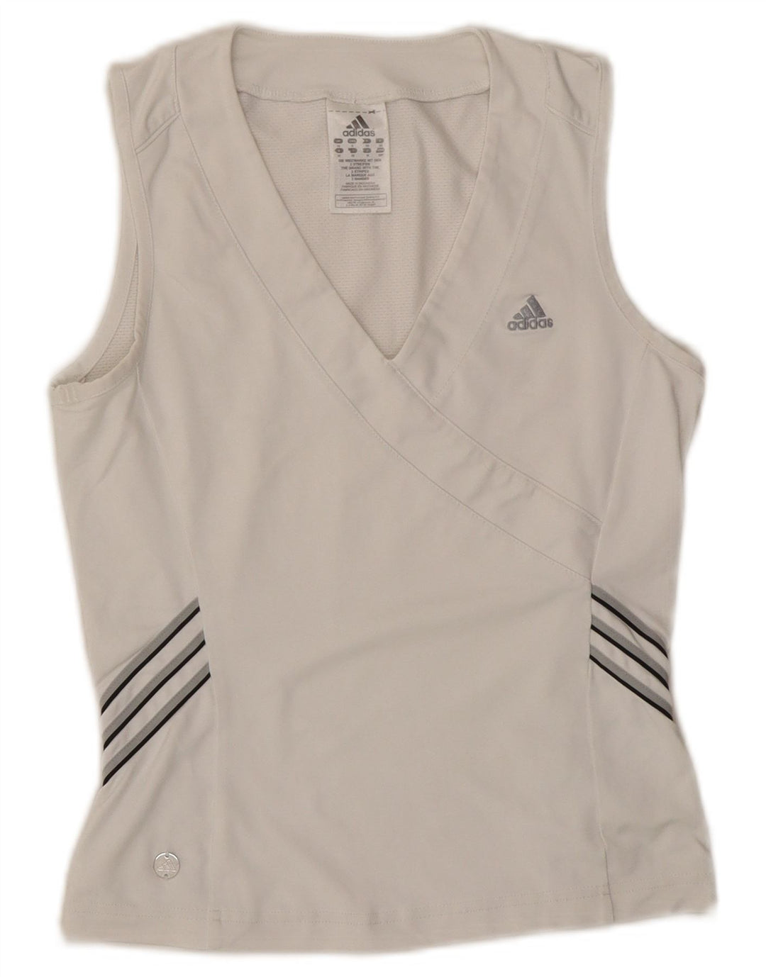 Vestă pentru femei ADIDAS UK 10 Poliester alb mic