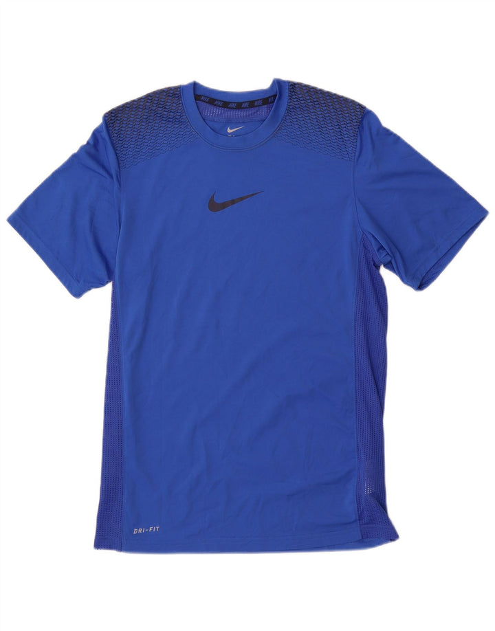 Tricou grafic Nike Dri Fit pentru bărbați Top Medium Blue Poliester