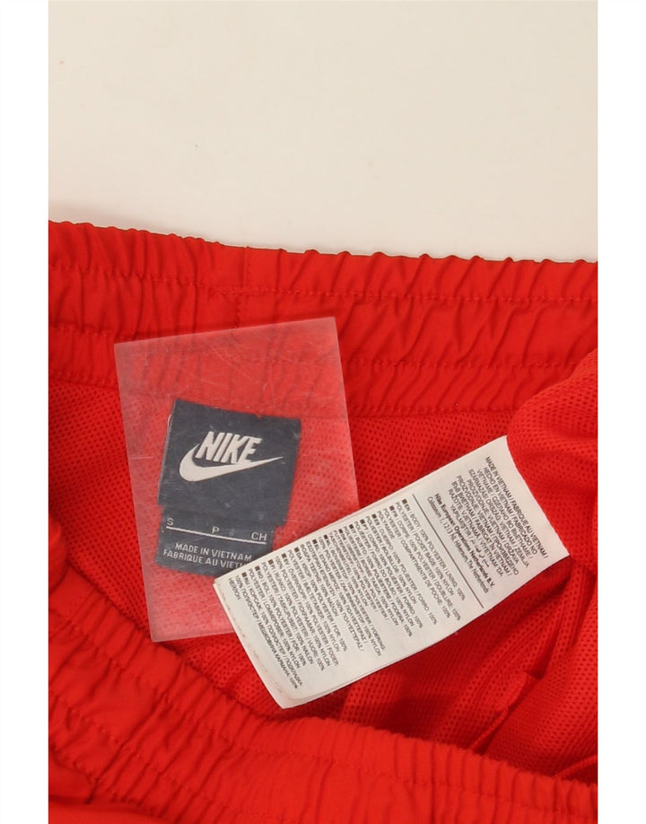 Pantaloni scurti sport grafic NIKE pentru bărbați, poliester roșu mic