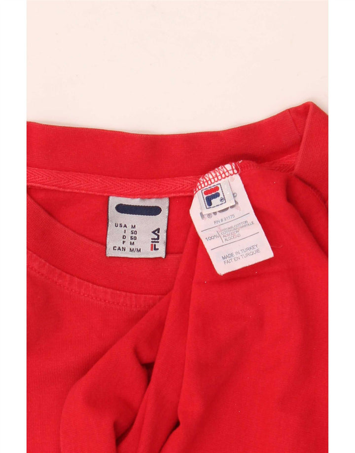 Tricou grafic Fila pentru bărbați Top IT 50 Bumbac Roșu Mediu