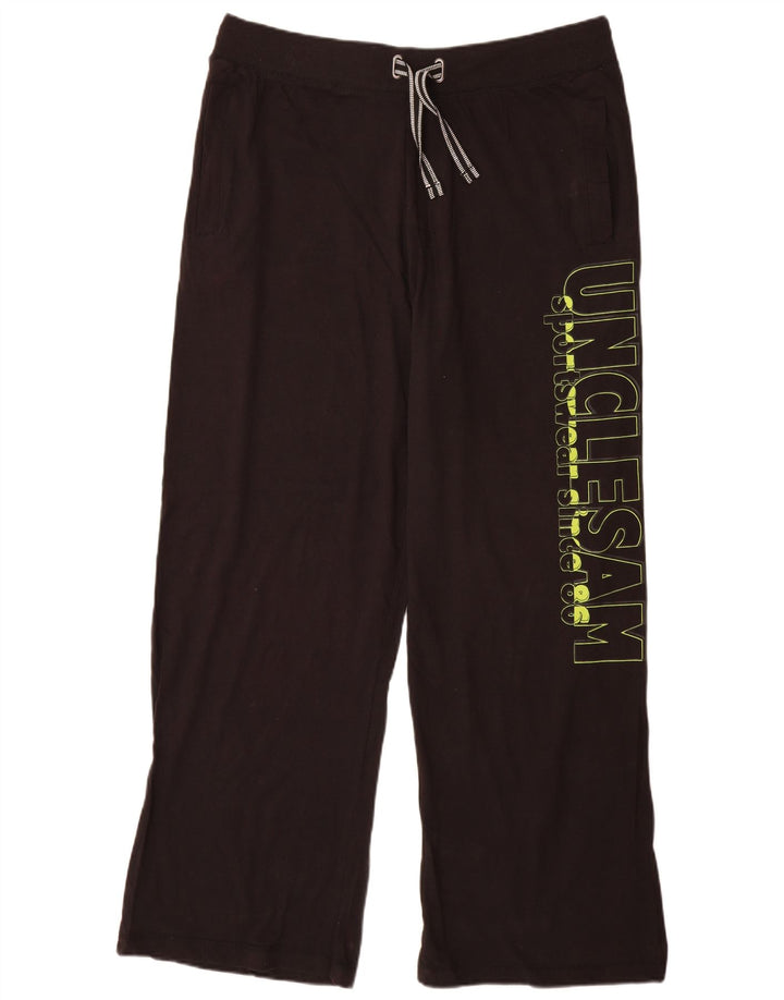 Pantaloni de trening grafic pentru bărbați Uncle Sam 2XL bumbac negru