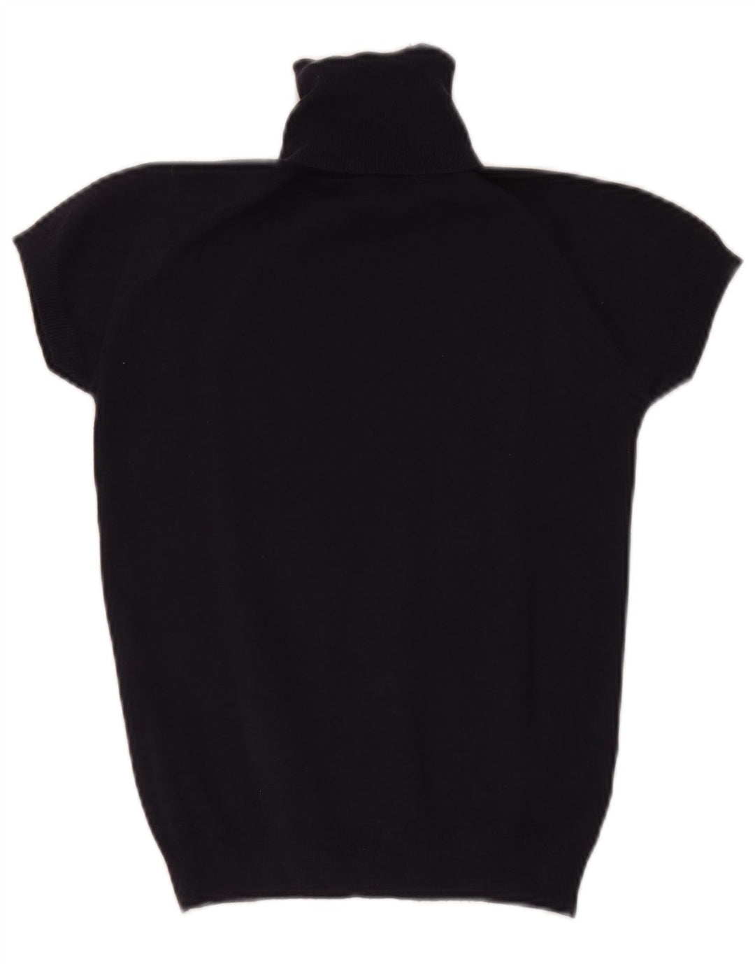 Pulover pentru femei Zara cu mânecă scurtă cu gât rulat, Marea Britanie 12 Medium Bleumarin