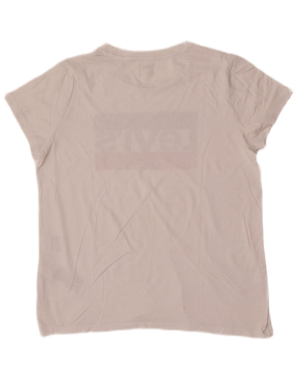 Tricou grafic Levi's pentru femei Top UK 14, mare, alb, bumbac