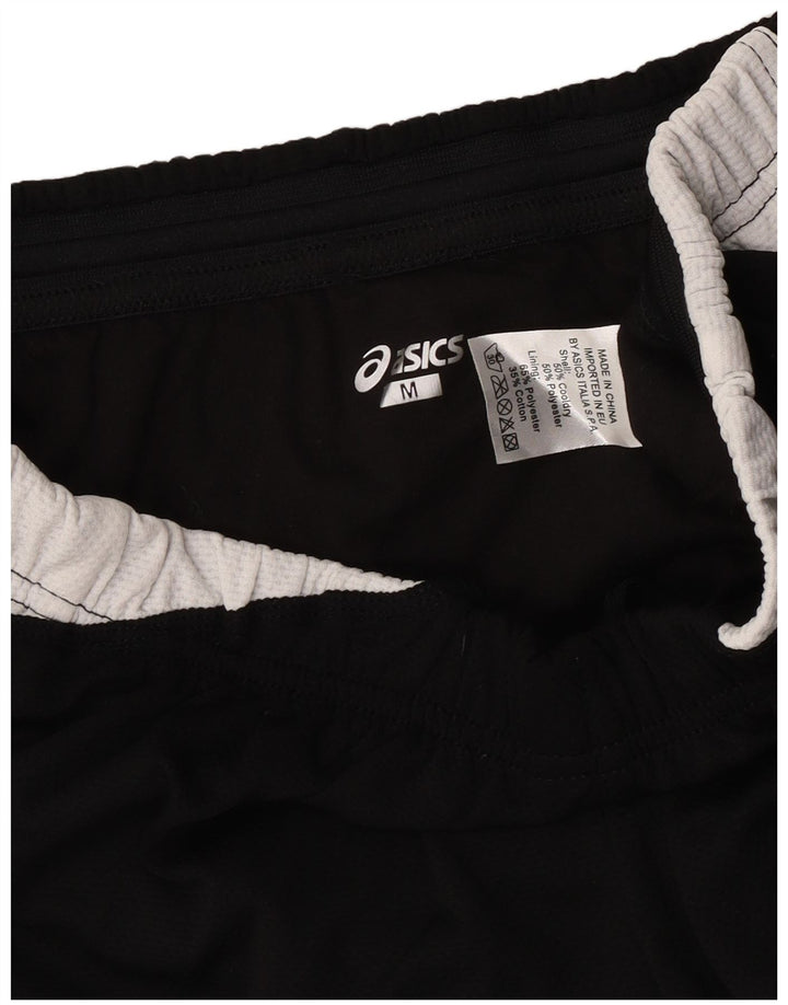 Pantaloni scurti sport Asics pentru femei UK 12, mediu negru, bumbac color bloc