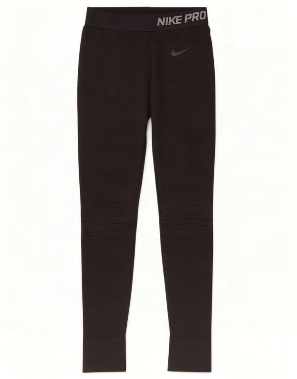 Leggings grafic Nike pentru femei UK 10 Poliester negru mic