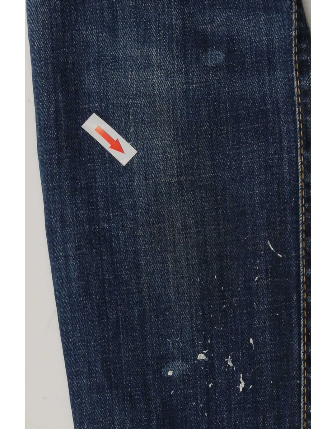 Dsquared2 Blugi subțiri învechiți pentru femei IT 42 Medium W30 L27 Blue Spotted