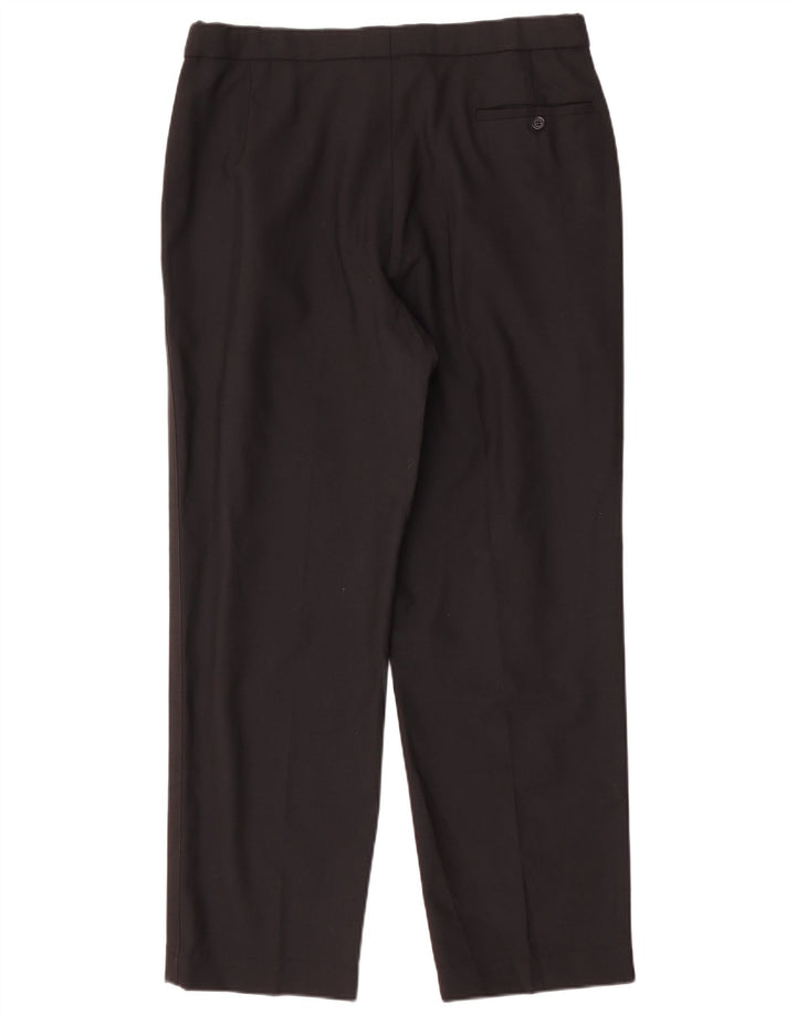 Pantaloni de costum pentru bărbați Marks & Spencer L36 L31 Lână neagră