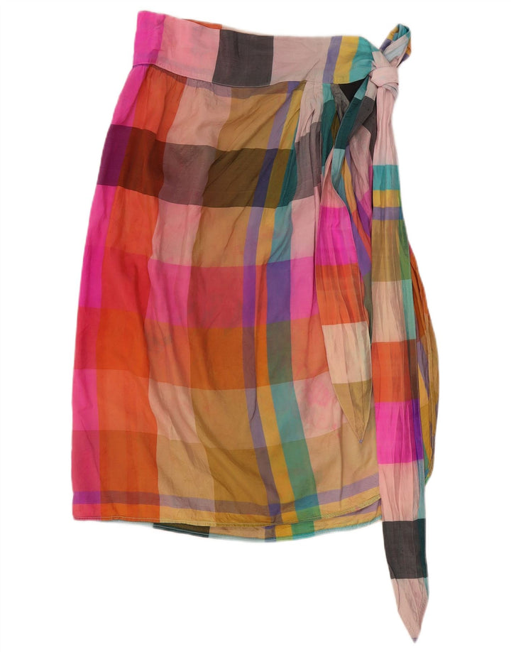 Fusta Wrap pentru femei i Blues IT 42 Medium W26 Mătase cu carouri multicolore