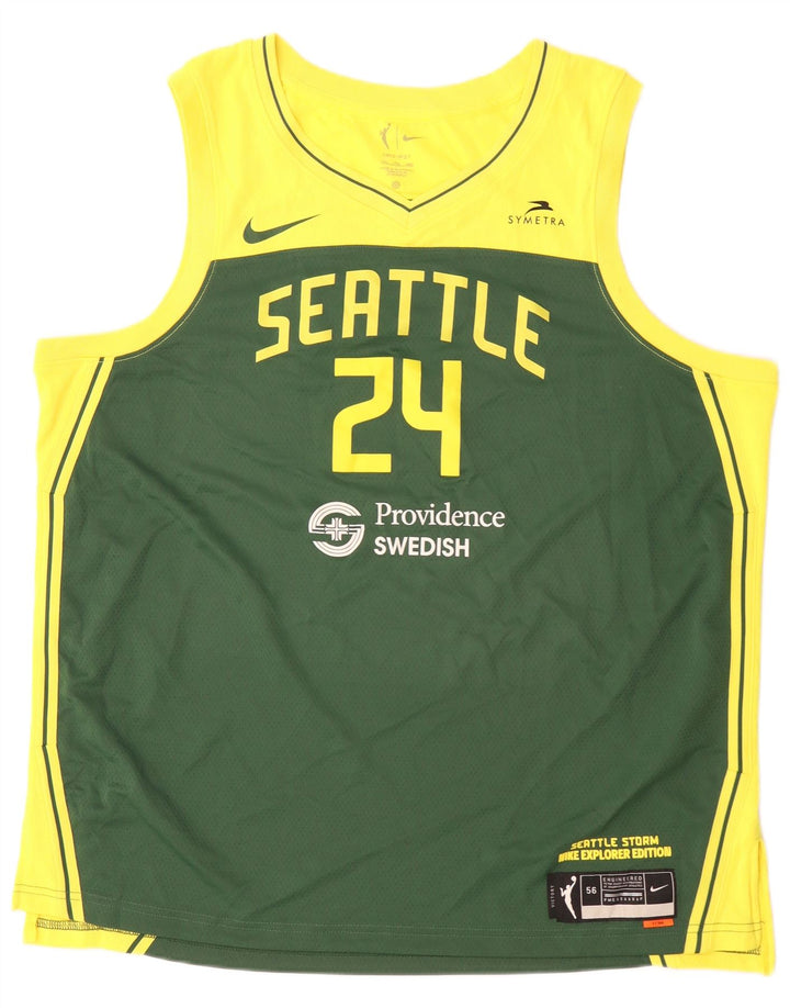 Top cu vestă grafică Seattle pentru bărbați Nike 2XL, verde, poliester color bloc