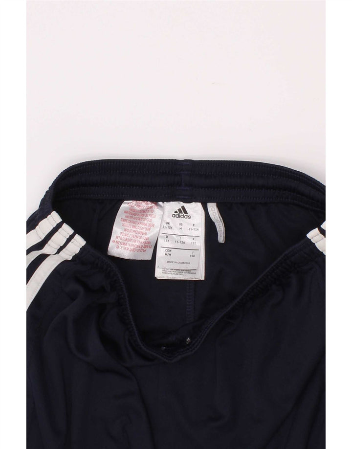 Pantaloni scurți sport pentru băieți Adidas Climacool 11-12 ani, poliester bleumarin