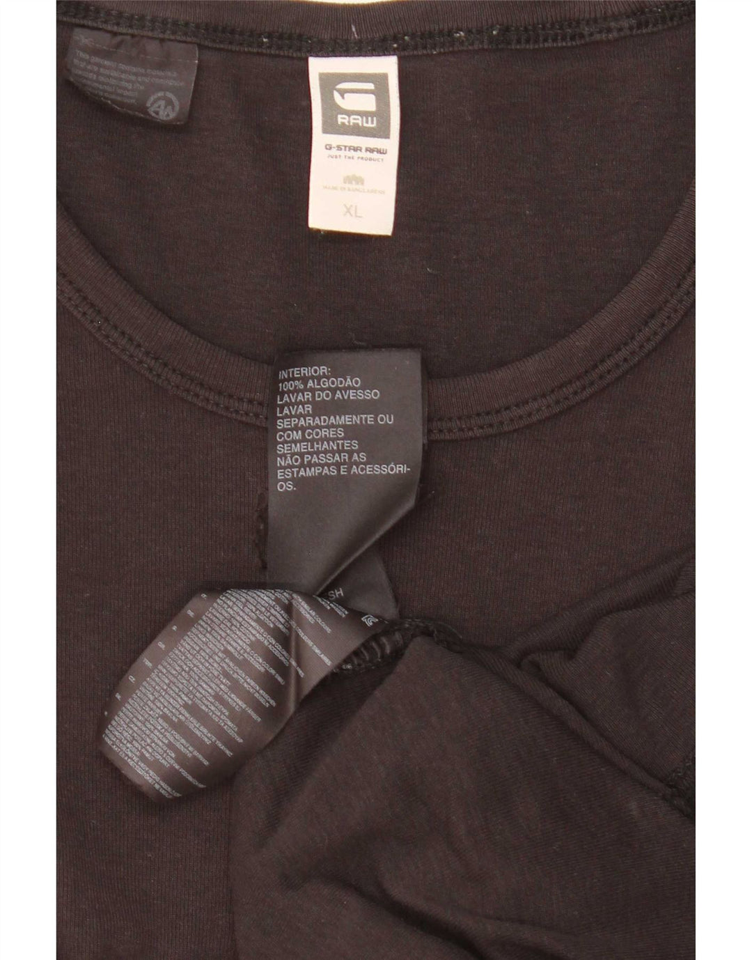 G-Star Top pentru bărbați cu mânecă lungă XL, bumbac negru