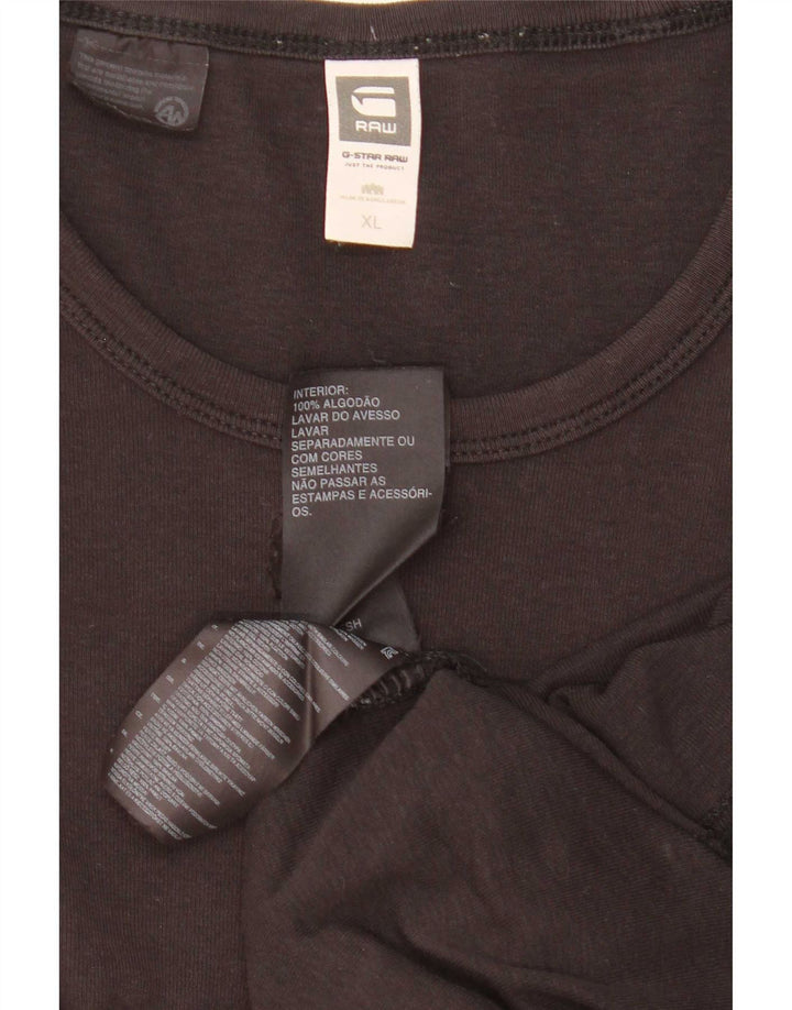 G-Star Top pentru bărbați cu mânecă lungă XL, bumbac negru