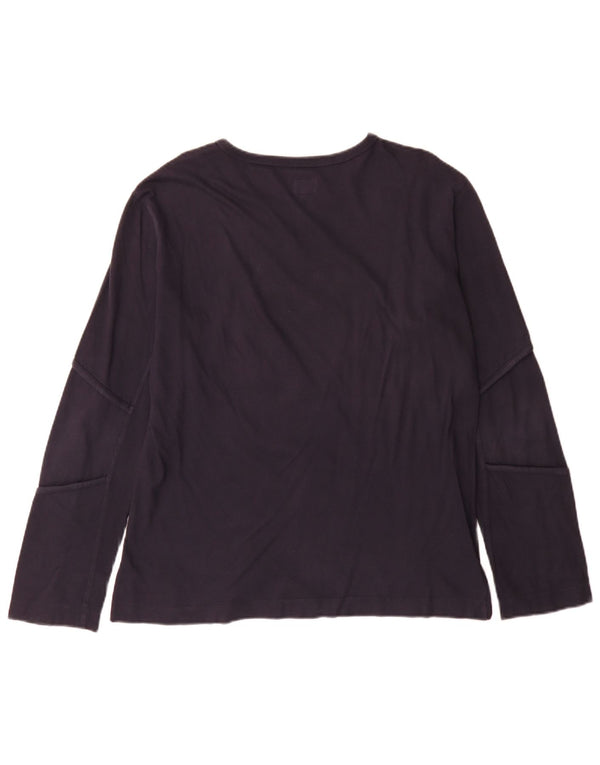 Calvin Klein Jeans Top grafic pentru femei cu mânecă lungă UK 20 2XL Bleumarin