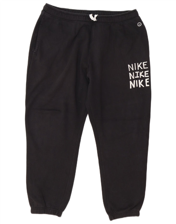 Pantaloni de antrenament grafic Nike pentru bărbați, 2XL, negru