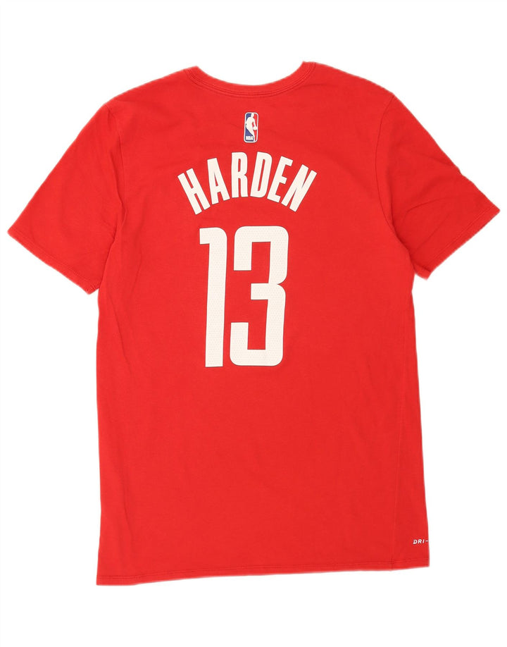 Tricou grafic Nike Houston Rockets pentru bărbați Top din bumbac roșu mediu