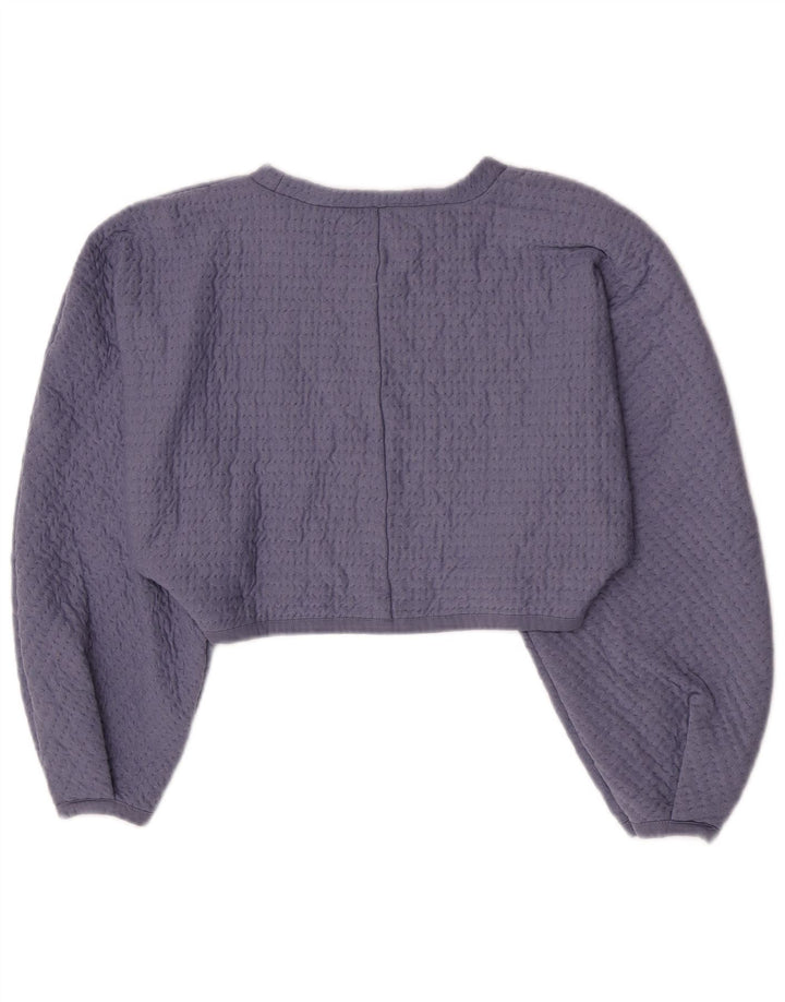 Bluză Crop Top pentru femei Zara UK 14 Mov mare