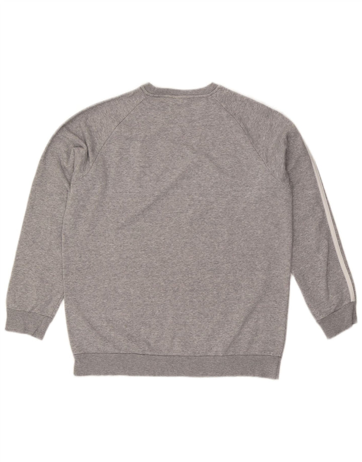 Pulover supradimensionat pentru femei ADIDAS Marea Britanie 8/10, gri mic cu pete