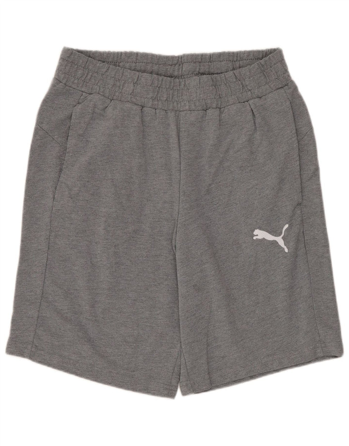Pantaloni scurți sport Puma pentru bărbați, bumbac, gri mediu