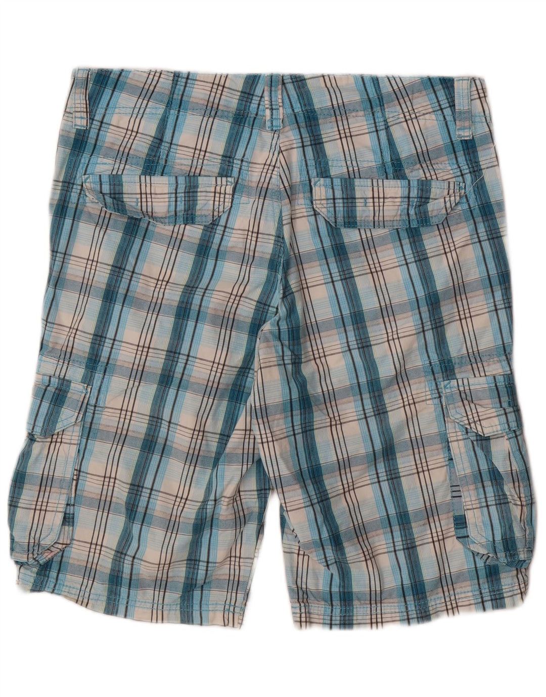 Pantaloni scurti cargo pentru bărbați EDC W34 Large Blue Check