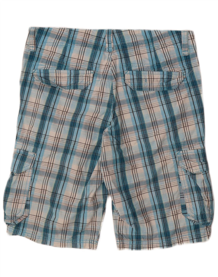 Pantaloni scurti cargo pentru bărbați EDC W34 Large Blue Check