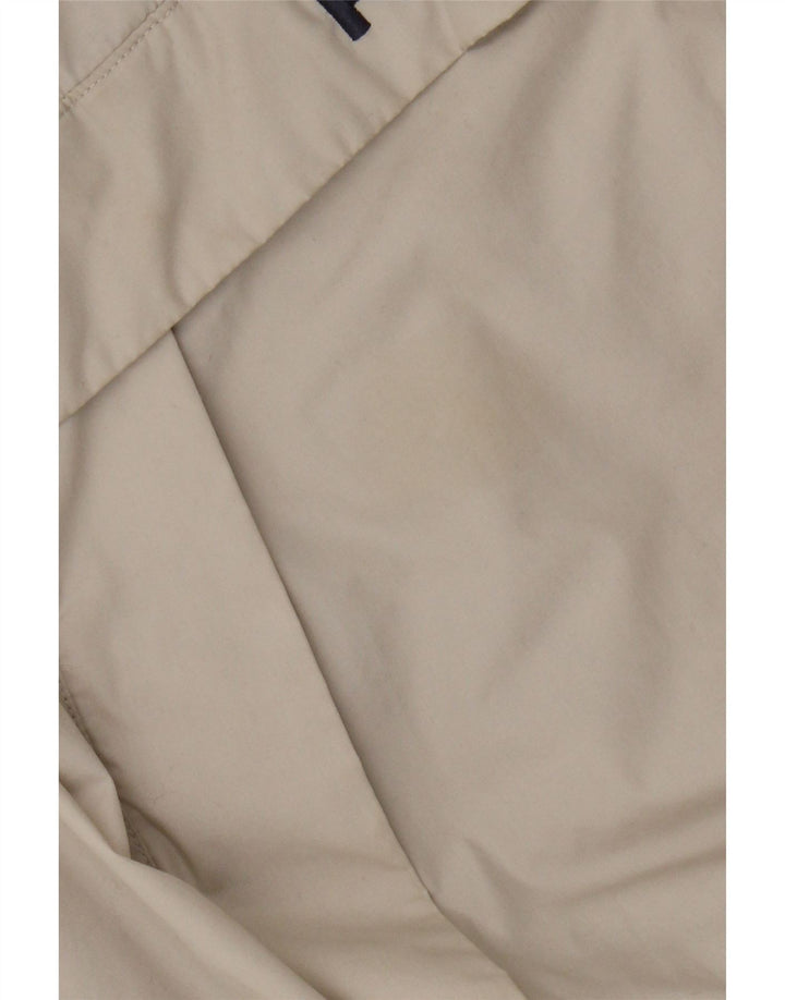 Jachetă Anorak cu glugă grafică Kickers pentru bărbați UK 40, mare, bej, poliester