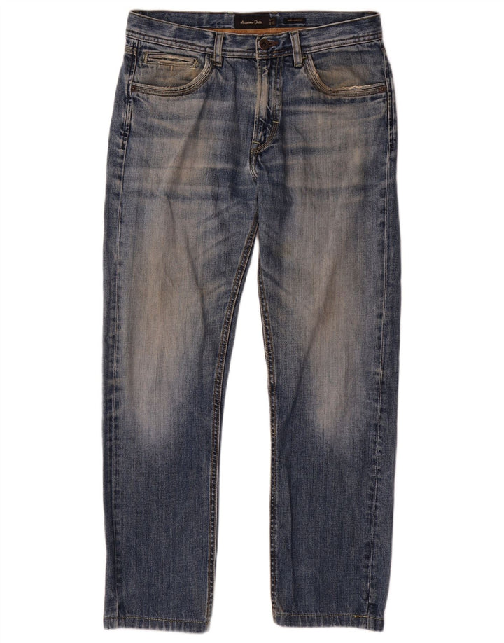 Blugi drepți Massimo Dutti pentru bărbați EU 40 Medium W31 L28 Albastru