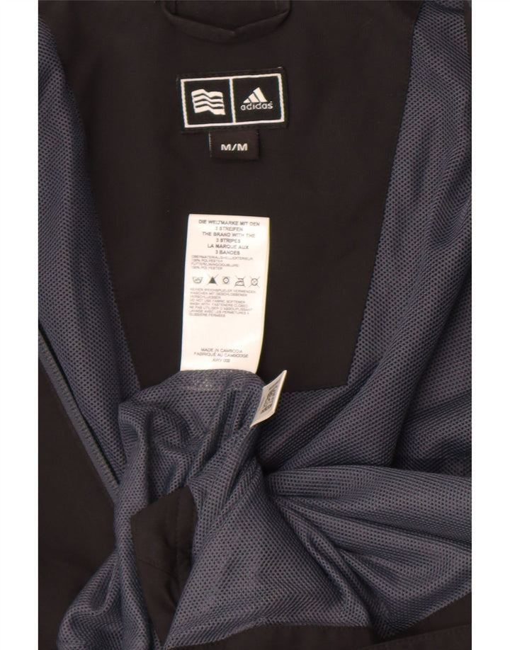 Jachetă de trening Adidas Clima Proof pentru bărbați, mediu negru, bloc de culoare