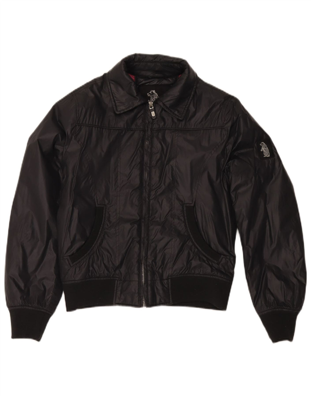 Refrigue Bomber Jacket pentru femei UK 14 Medium Black Nylon