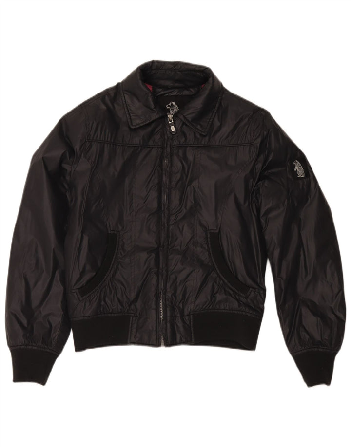 Refrigue Bomber Jacket pentru femei UK 14 Medium Black Nylon