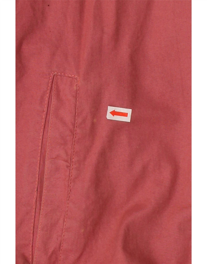 VINTAGE Mens Bomber Jacket IT 52 XL Red Cotton