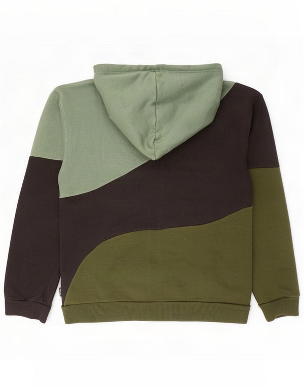 Puma Boys Zip Hoodie Sweater 13-14 Years Multicoloured Colourblock Cotton
