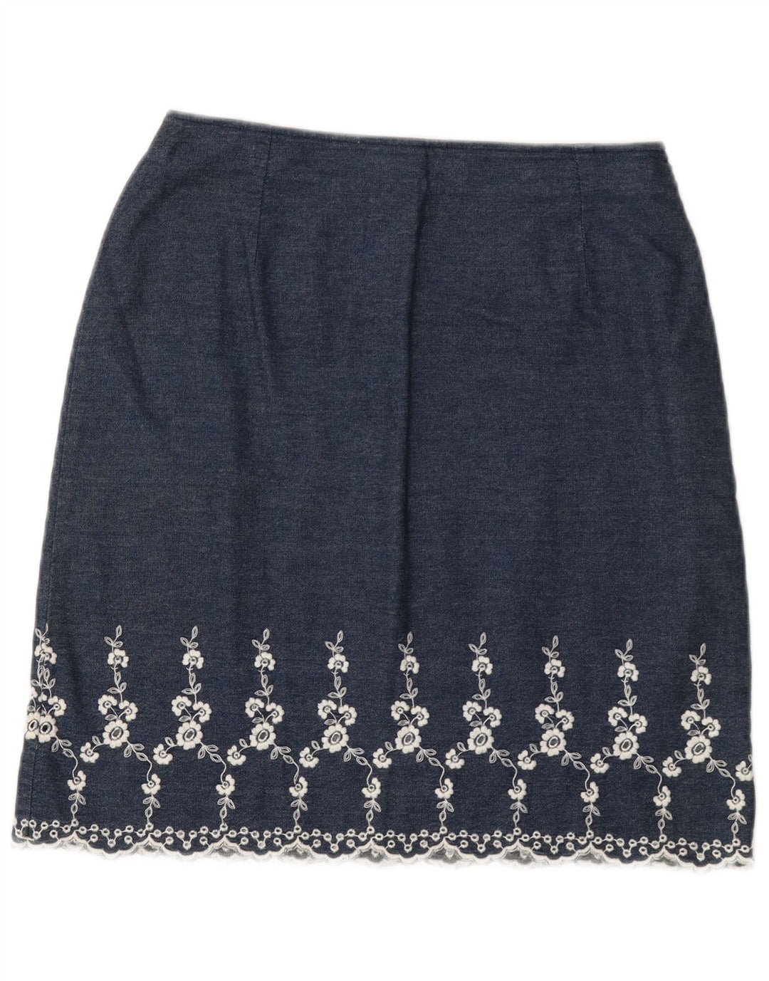 Fusta de blugi pentru femei Marks & Spencer W28 Medium Bleumarin Floral