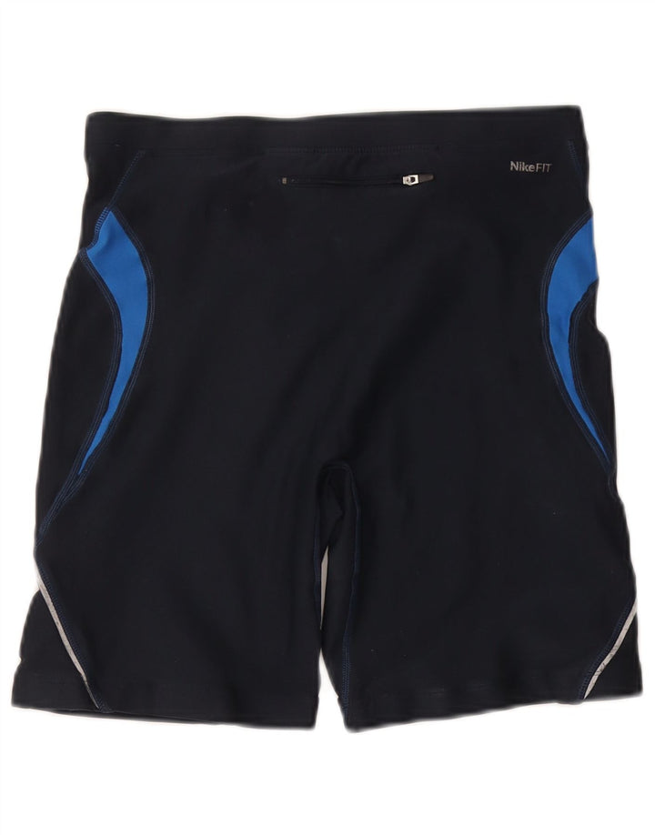 Pantaloni scurți sport pentru bărbați NIKE Dri Fit XL, albastru bleumarin, poliester color bloc
