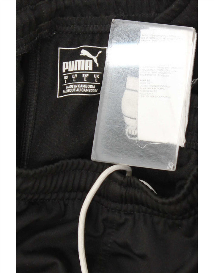 Pantaloni de trening pentru bărbați Puma Pantaloni de jogging, mari, negru, poliester