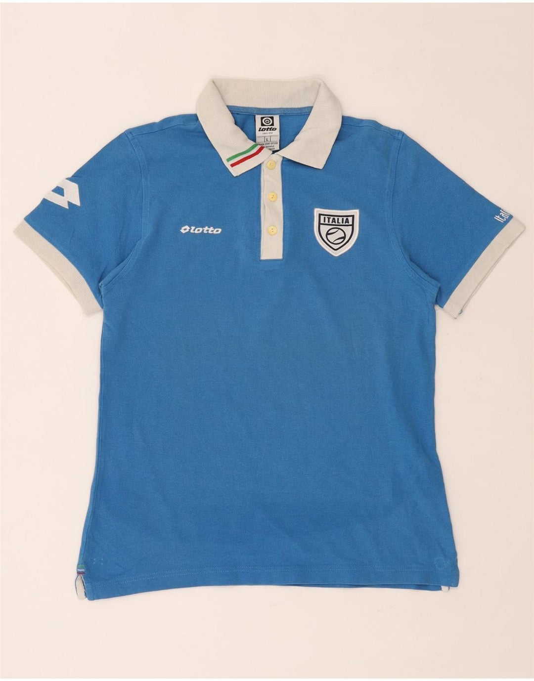 Tricou polo LOTTO pentru femei Italia Graphic Rugby UK 14, mare, albastru, bumbac