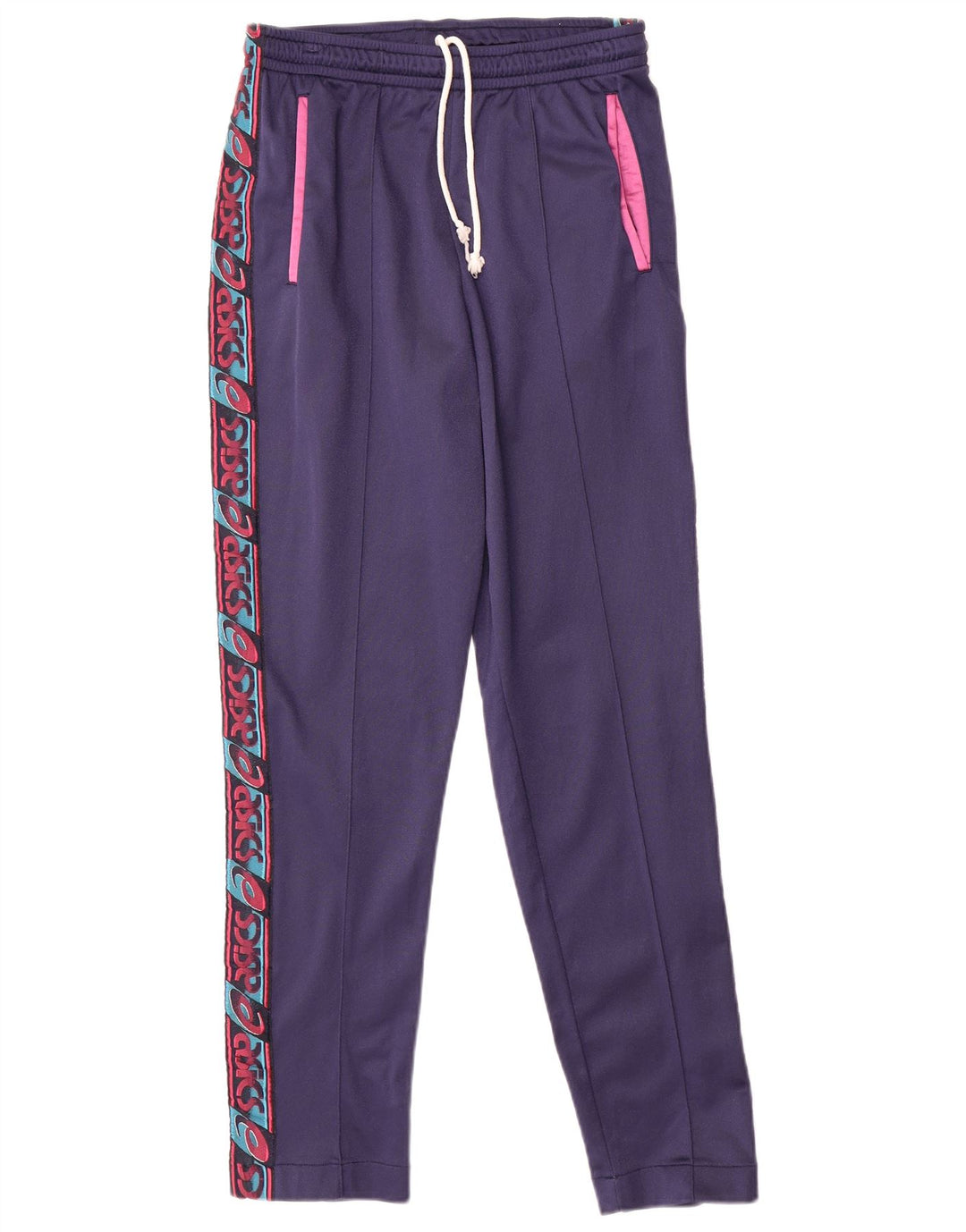 Pantaloni de trening ASICS pentru damă cu grafic IT 46 Poliamidă mare albastru bleumarin