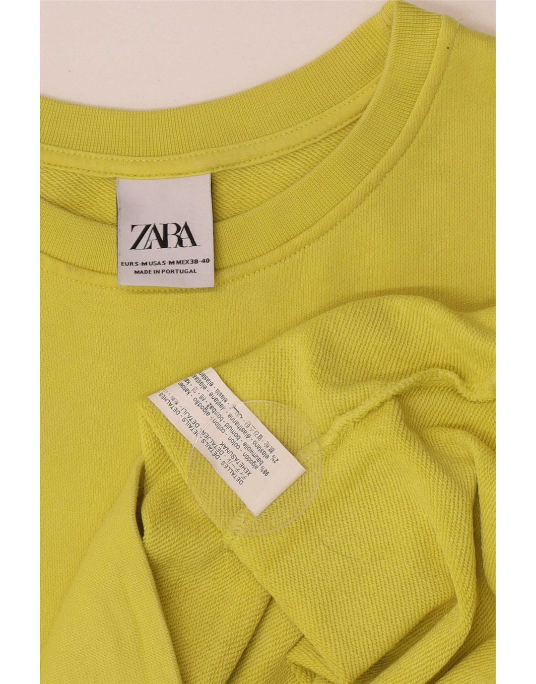 Pulover pentru bărbați Zara Pulover Mic Verde Bumbac