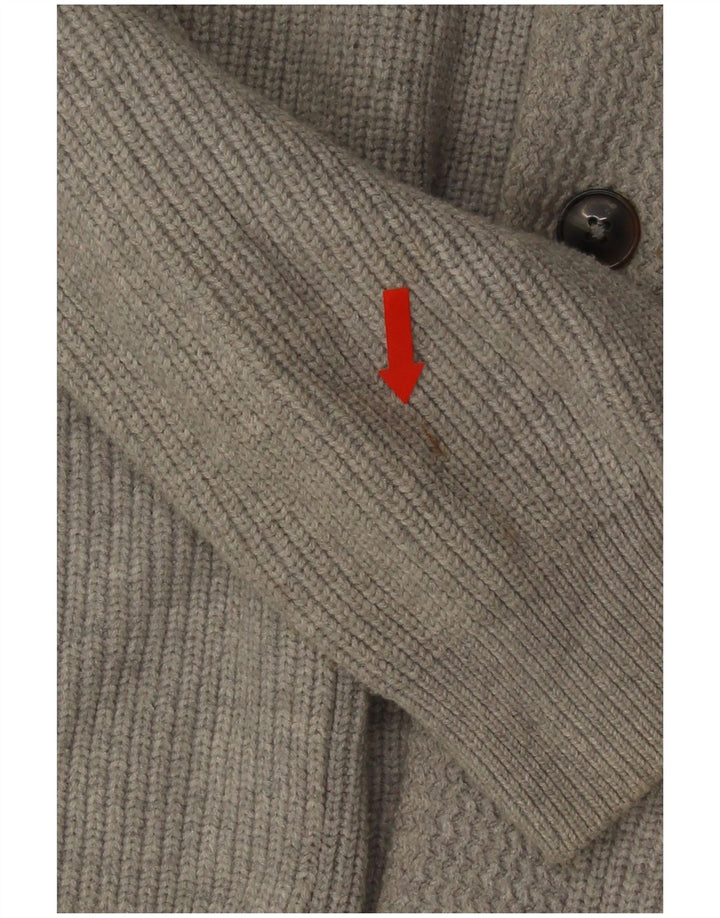 Pulover cardigan pentru bărbați Marks & Spencer XL bumbac gri