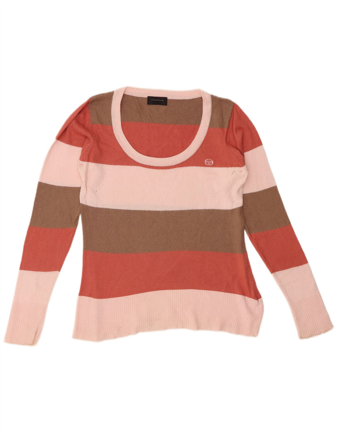 SERGIO TACCHINI Pulover de damă cu gât barcă UK 10 Mic Multicolor