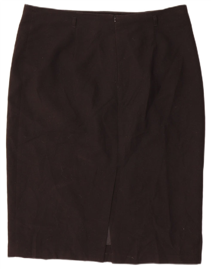 Fusta creion pentru femei Marks & Spencer UK 16 Large W34 Poliester negru