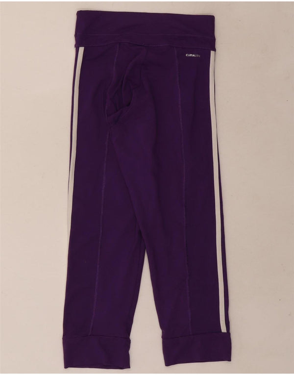 Adidas Womens Climalite Leggings UK 0/2 2XS Violet Poliester