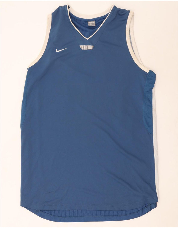 Vestă înaltă Nike pentru bărbați, 3XL, albastru, poliester